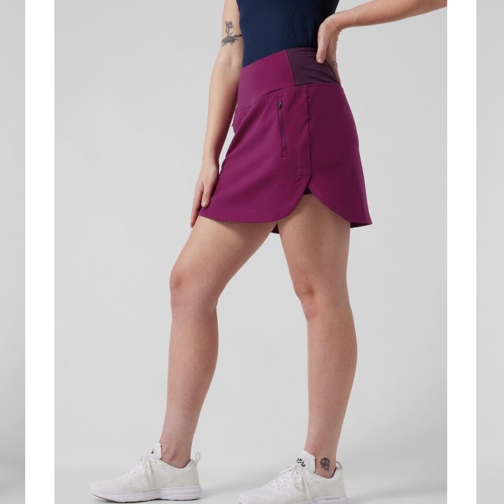 Athleta Fairway Golf Skort‎ 16” Plum Purple X-Small XS